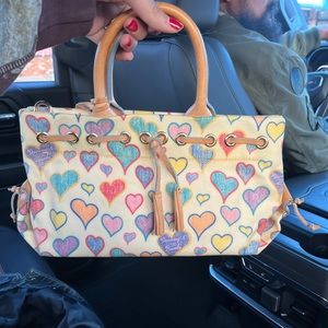 Vintage dooney and bourke y2k heart satchel bag